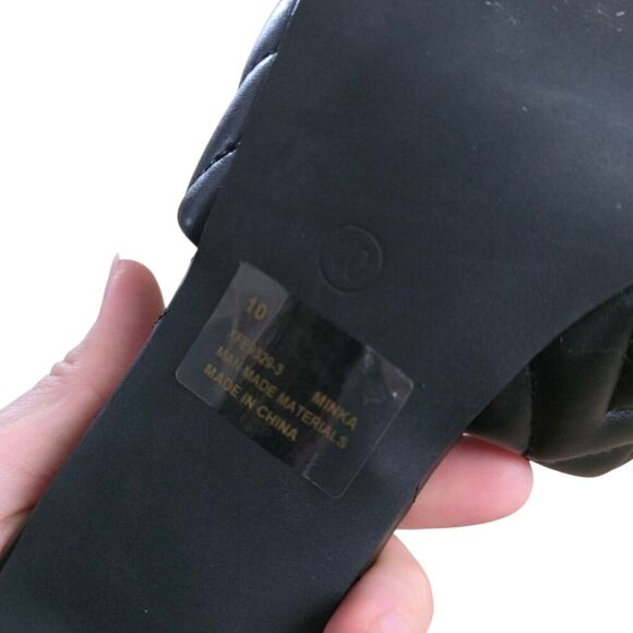 Cape Robbin Black Golden Bit Slip On Minka Heel Sandals 10 - Picture 4 of 4